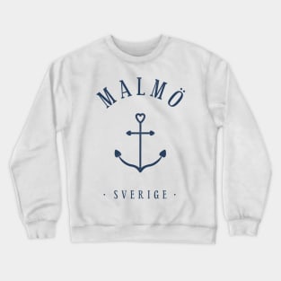 Swedish city Malmö Anchor Crewneck Sweatshirt